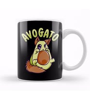 Cute Avogato Avocado Cat Funny Kitty Avo gato Pun Kupa Bardak Porselen