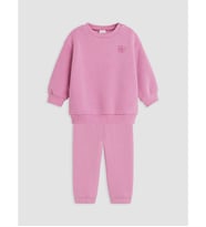 LC WAIKIKI Pembe Çiçek Nakışlı Kız Bebek Eşofman Takım