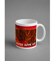 Labirent - Never Give Up Tasarım Porselen Kupa