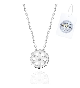 Swarovski Zirconia Taşlı Kar Tanesi Kolye