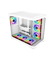 GAMEBOOSTER GB-G2852W Gaming Mid-Tower PC Kasası Beyaz 7-Fanlı