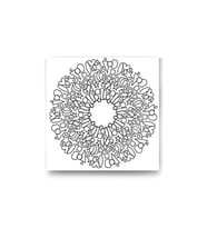 DBSanatevi Mandala Geometrik Şekiller Tablo 50 X 50 Cm