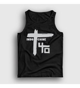 Presmono Unisex Beyaz Logo Rock Indochine Atlet 539132tt (Siyah)