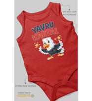 Yavru Kartal Sıfır Kollu Bebek Zıbını %100 Pamuk