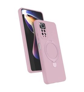 Xiaomi Redmi Note 12 Pro 4g Regal Magsafe Standlı Kapak - Açık Pembe