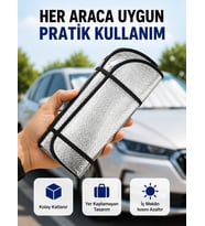 Araç Ön Cam Güneşlik Isı Yalıtımlı Katlanabilir Model Renault Megane Honda Civic Opel Astra Ford Foc