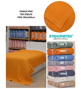 ETEHOMETEX HAVUZLU PİKE TEK KİŞİLİK 160X240CM