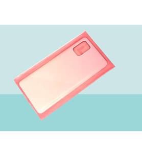 Samsung Galaxy A71 A715 Uyumlu Arka Kapak Batarya Kapağı - PEMBE