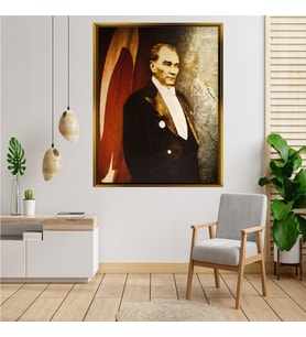 ÇERÇEVELİ ATATÜRK TABLO S636
