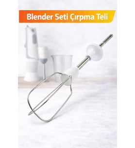 Blender Seti Çırpma Teli , Çırpıcı Tel ** 1 Adet , Plastik Ve Çelik Yapılı