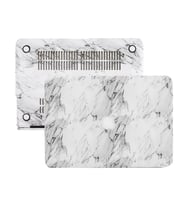 MacBook Pro Retina Kılıf HardCase A1425 A1502 2012/2015 Uyumlu Kılıf F.Marble (Koyu Gri)