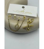 Vip 6'lı Gold Küpe - 25-vip164