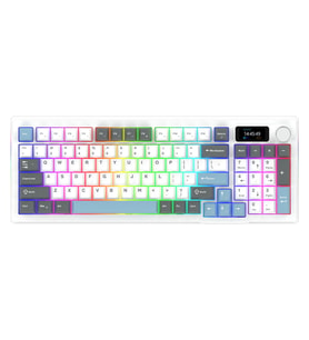 AQIRYS ATRIA White %95 Aqirys White Linear Switch Hotswap RGB İngilizce Mekanik Gaming Klavye
