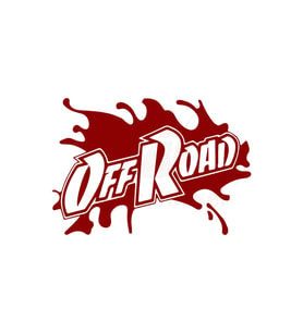 Off Road Sticker 4X4 Kırmızı 20*13 Cm