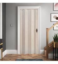 Faran Dekorasyon 160 x 215 Akçaağaç Renk Camsız Pvc Akordiyon Katlanır Kapı - FRNAKMODEL-31