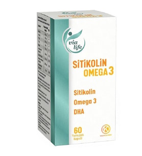 Sitikolin Omega-3 DHA Folik Asit 60 kapsül