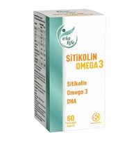 Sitikolin Omega-3 DHA Folik Asit 60 kapsül