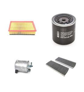Filtre Bakım Seti Nissan Pathfinder 2.5 Dizel 2006-2009 Hava + Yağ F + Yakıt F. + Polen Sion