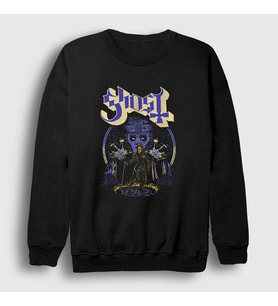 Presmono Unisex Siyah Touch Ghost Sweatshirt 52581tt