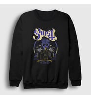 Presmono Unisex Siyah Touch Ghost Sweatshirt 52581tt