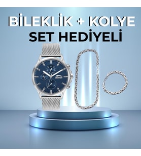 Slazenger Sl.09.1889.2.01 45 mm Gri Hasır Kordonlu Erkek Kol Saati AYNI GÜN KARGO
