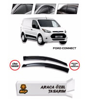 Ford Connect Cam Rüzgarlığı 2li 2002-2014 Arası (Siyah)