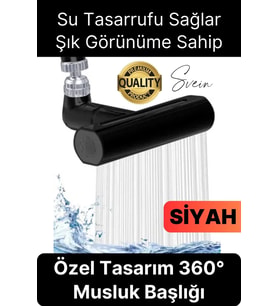 Özel Tasarım Dekoratif Mutfak Su Tasarruflu Krom Çelik 360 Derece Dönen Musluk Çok Fonksiyonlu