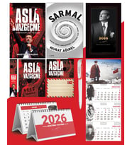 Asla Vazgeçme - Ayraç - Kartpostal - Poster - Sarmal -  2026 Ajanda İstikbal - Sakarya Duvar Takvimi - Masa Takvimi