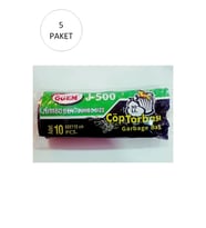 J-500 Jumbo Boy Çöp Torbası 80 x 110 cm 10 Lu Rulo x 5 Paket = 50 Adet (Siyah)