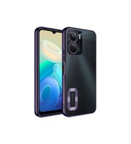 Vivo Y16 Uyumlu Kılıf Kamera Korumalı Logo Gösteren Zore Omega Kapak