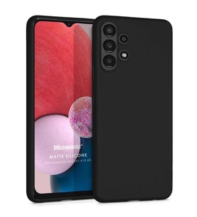 Microsonic Matte Silicone Samsung Galaxy A13 4G Kılıf Siyah