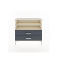 Arges Şifonyer 2 Raflı 2 Çekmeceli 88x30x80 Aytaşı-Antrasit