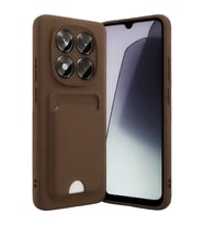 Redmi Note 15 4G Kelvin Kartvizitli Silikon - Kahverengi