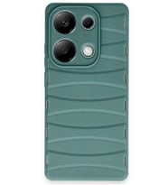 Redmi Note 13 Pro 4G Kılıf Bibercas Silikon Kapak - Koyu Yeşil