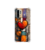 PrintiFy Huawei P30 Pro ile Uyumlu Düşlerin Dansı Serisi Zamanın Kalbi Tasarımlı Uv Baskılı Köşe Korumalı Antişok Kılıf