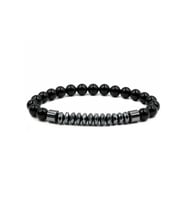 Unisex - Parlak Siyah Onix-hematit Şık Tasarım Elegant Bileklik