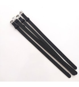 Bileklik 5 li Silikon Siyah 08 mm Ayarlanabilir Charm Takılabilen Bileklik 