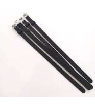 Bileklik 5 li Silikon Siyah 08 mm Ayarlanabilir Charm Takılabilen Bileklik 