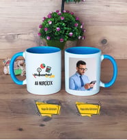 Muhasebeci Kupa Bardak Mavi Fotoğraflı Muhasebeciler Günü Hediyesi