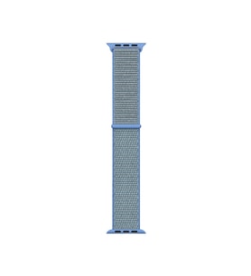 Apple Watch Ultra 49mm Uyumlu Kordon Hasır Örgü Kumaş Band-03 Strap Kayış (Koyu Mavi)
