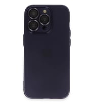 Newface Apple iPhone 14 Pro Max Kılıf Luko Lens Silikon - Derin Mor