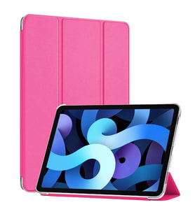 Microsonic Apple iPad Air 13 2024 Kılıf (A2898-A2899) Slim Translucent Back Smart Cover Pembe