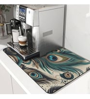 Valerine Life Kahve Makinesi Matı Su Geçirmez Kaymaz Çaycı, Çay Espresso Makine Pad 35x45cm 27240112 (Yeşil)