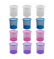Kaliteli 4 Renk 12'li Kalemlik Mavi Mor Pembe Beyaz Ofis Büro Ev
