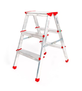 ALÜMİNYUM ÇİFT ÇIKIŞLI 3 BASAMAKLI MERDİVEN(68 CM) (ACCM.01)