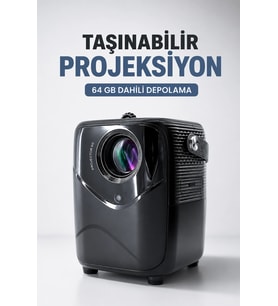Taşınabilir Projeksiyon 64 Gb Dahili Depolama