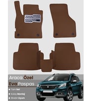 PEUGEOT 2008 (2013-2019) Uyumlu EVA Paspas Tam Set–Araca Özel,Oto Paspas,Kolay Montaj