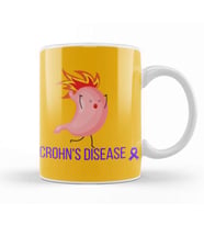 CROHN'S & COLITIS AWARENESS Warrior Unbreakable Kupa Bardak Porselen