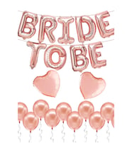 Bride To Be Folyo Balon Seti Bekarlığa Veda Bride Partisi Kalp Folyo Balon Süsleme Rose Gold Büyük