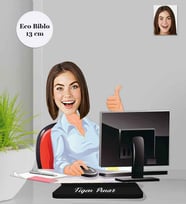 Kişiye Özel Kadın Ahşap Eco Biblo -4